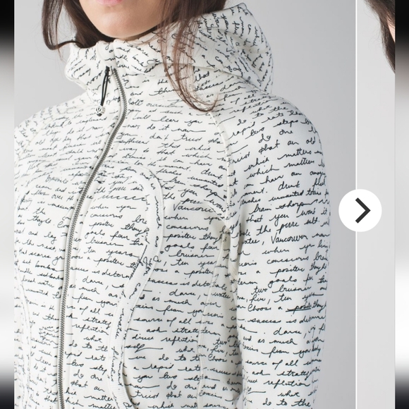 Lululemon Scuba Hoodie II Manifesto Script Ghost Black / Ghost - Picture 5 of 12